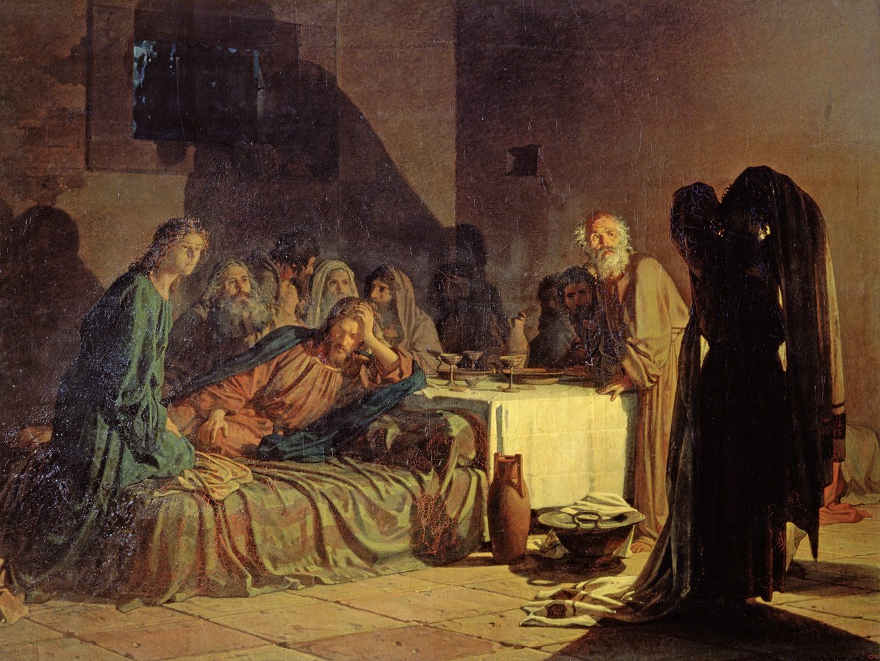Nattverden, 1863 av Nikolai Nikolaevich Ge