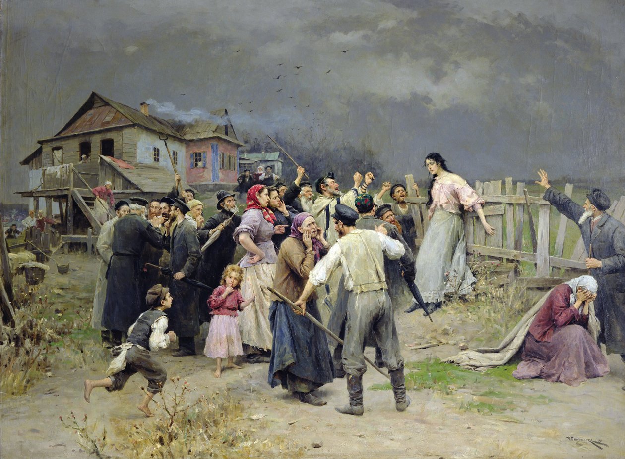 Et offer for fanatisme, 1899 av Nikolai Pimonenko