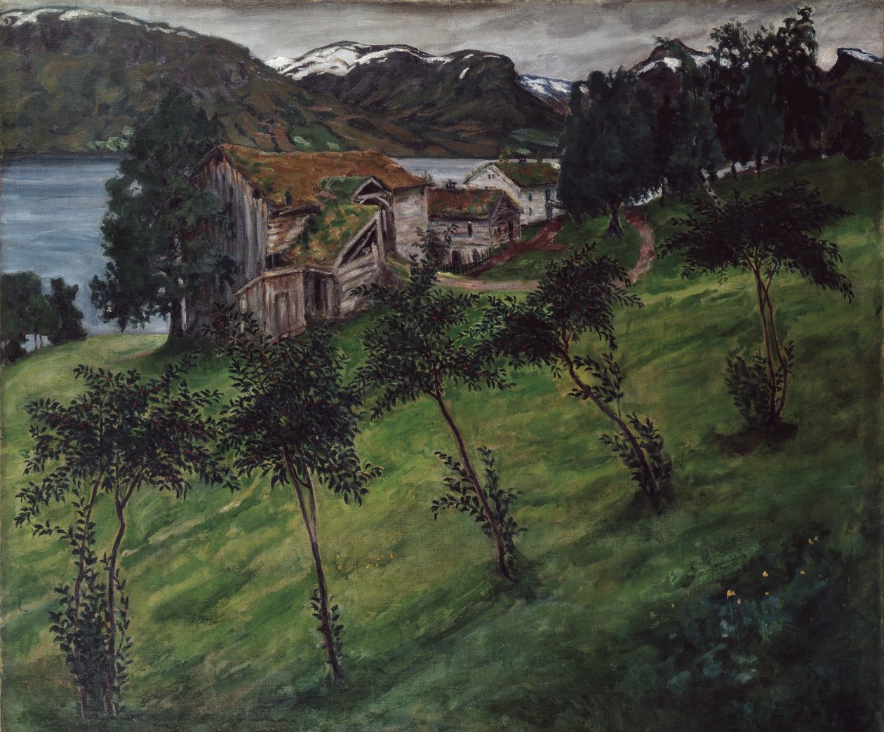 Epletre på Bjorset i Jolster av Nikolai Astrup