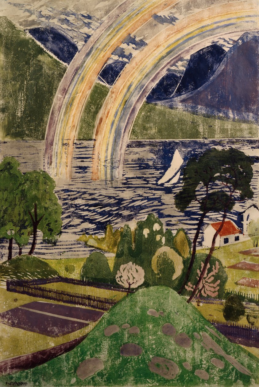 Stor regnbue av Nikolai Astrup