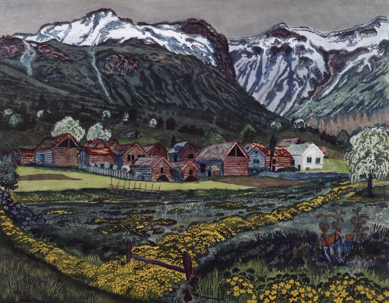 Smørblomstkveld av Nikolai Astrup