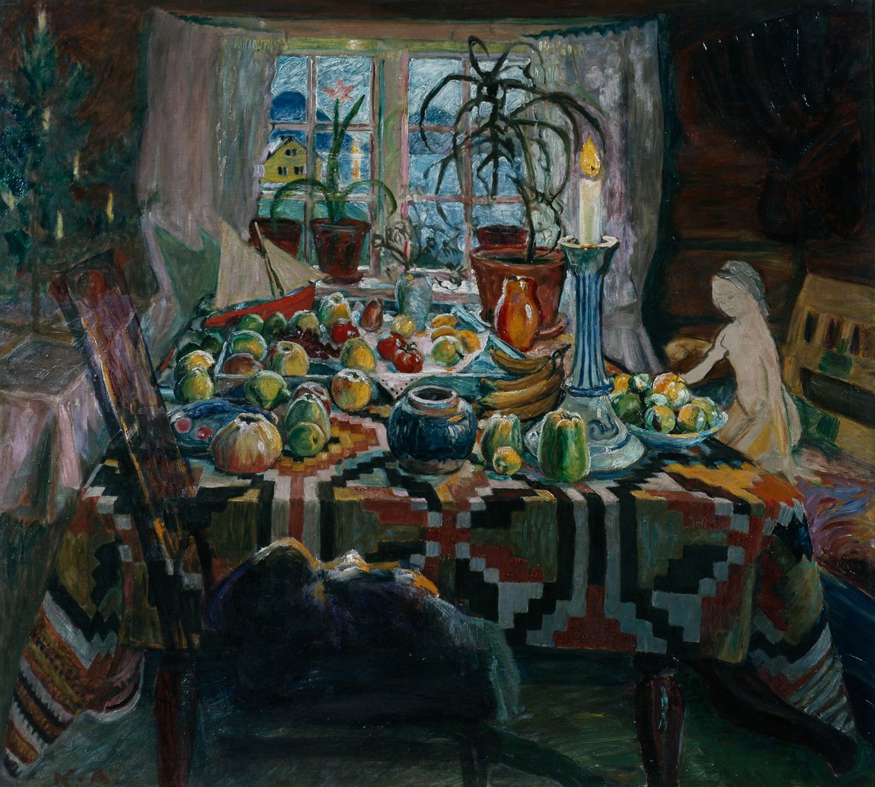 juledag (olje på lerret) av Nikolai Astrup