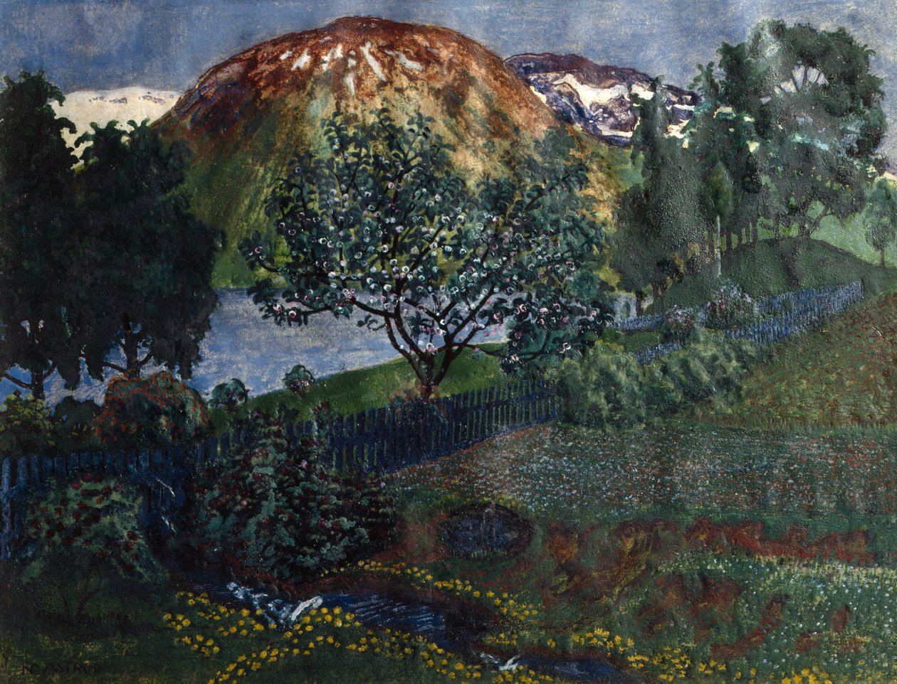 junikveld i hagen av Nikolai Astrup