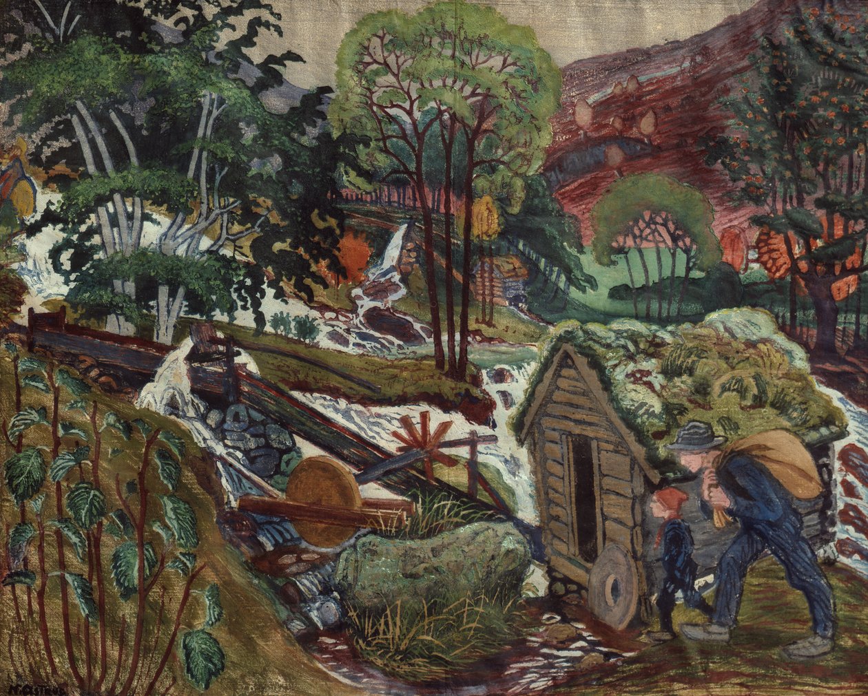 Kvennagongs water av Nikolai Astrup