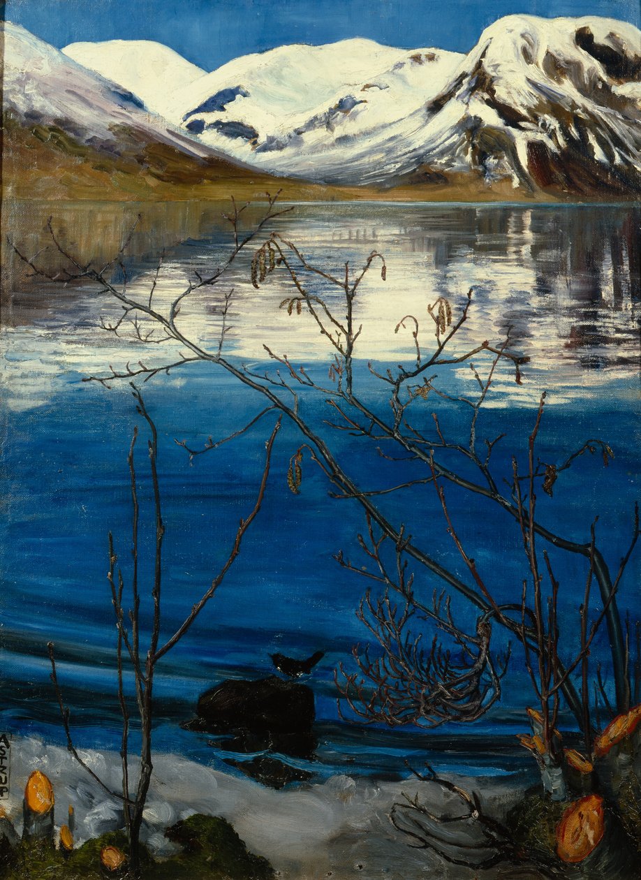 March Mood at Jølstervannet av Nikolai Astrup