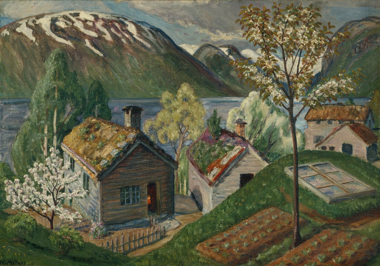 Mistbenken (kald ramme) av Nikolai Astrup