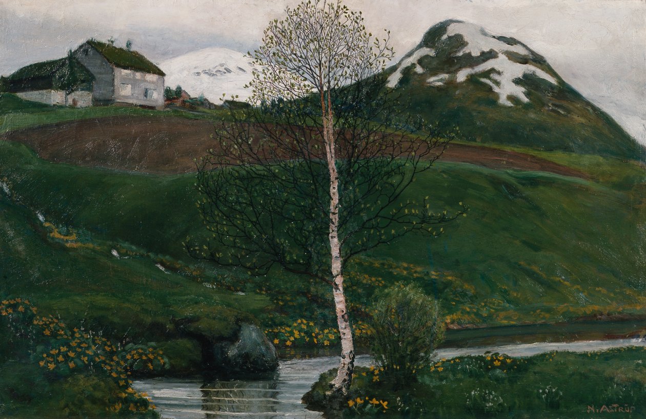 Vårstemning av Nikolai Astrup