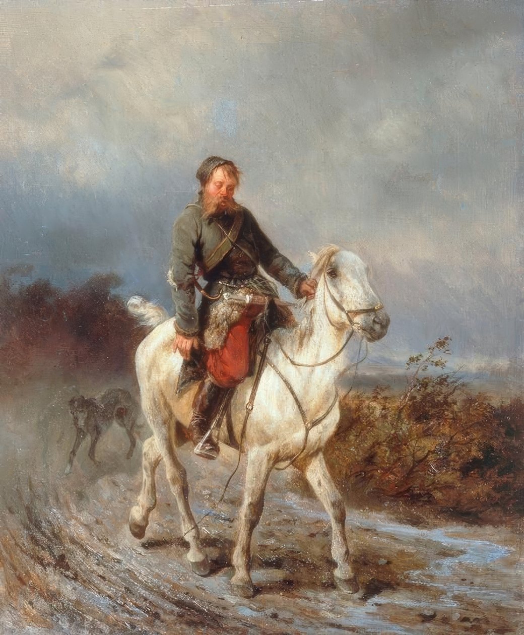 Tilbake fra jakten av Nikolai Jegorowitsch Swertschkow