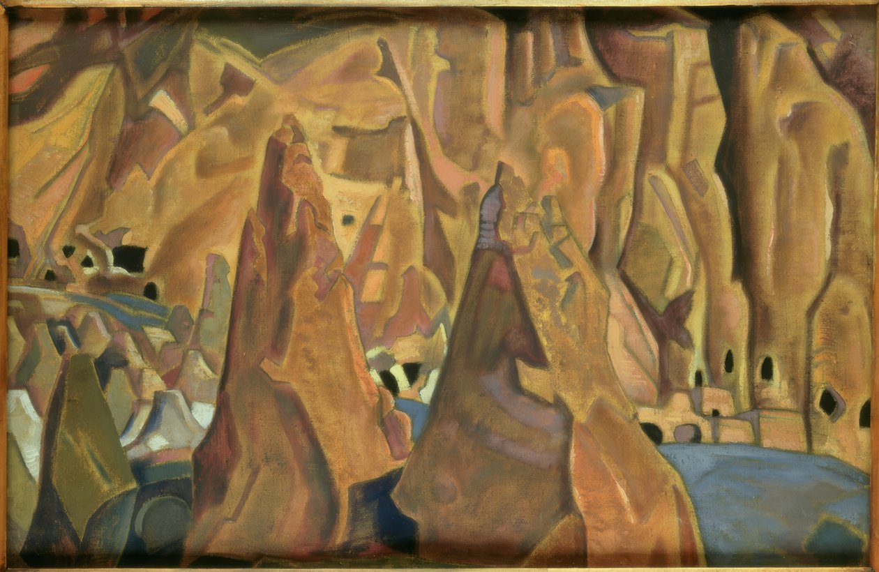 Carlsbad Caverns / maleri av N.K. Roerich av Nikolai Konstantinowitsch Roerich