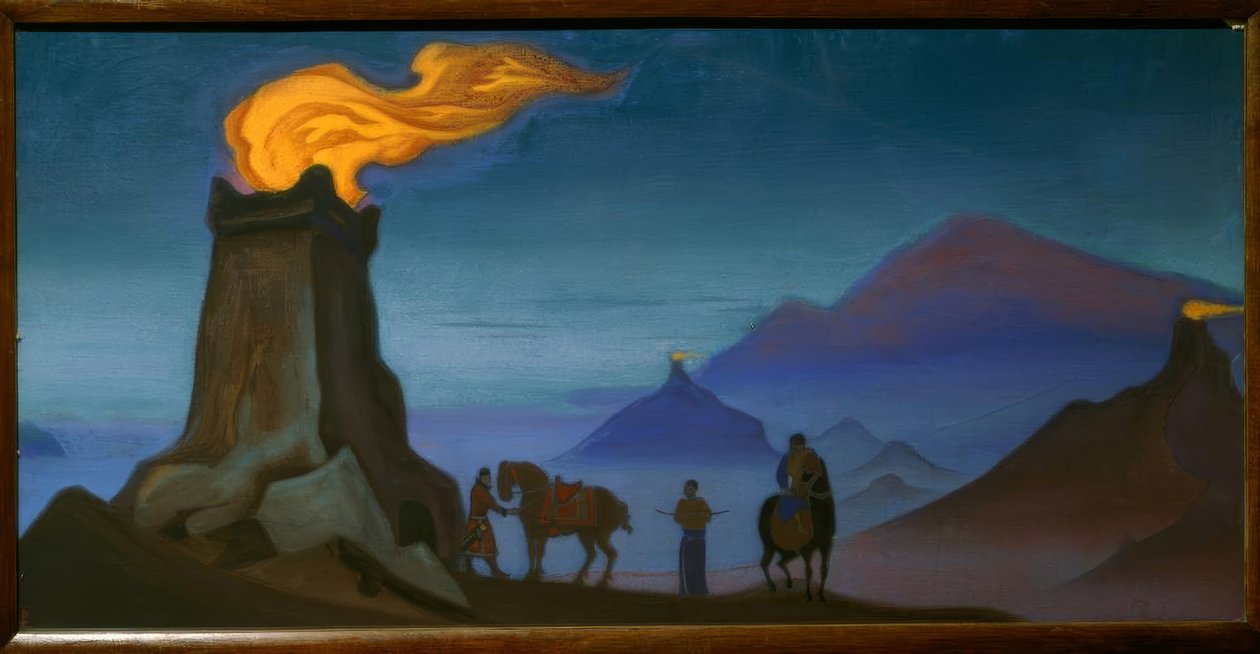 Seiersflamme av Nikolai Konstantinowitsch Roerich