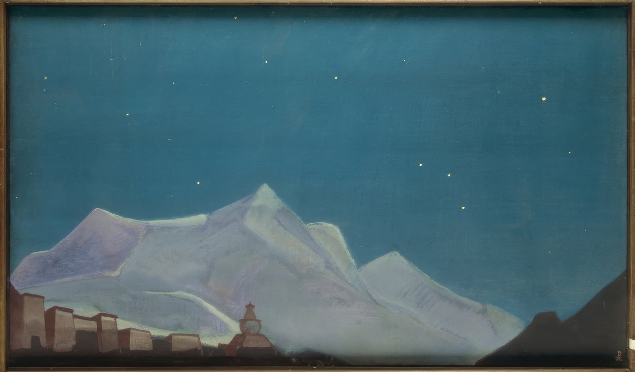 Hemis, kloster / maleri av N.K. Roerich av Nikolai Konstantinowitsch Roerich