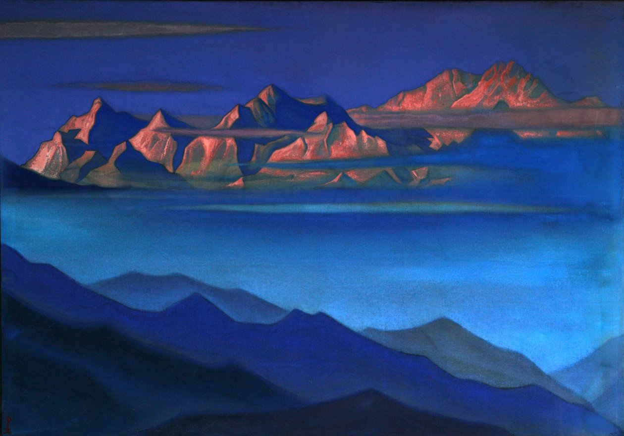 Kangchenjunga, 1944 av Nikolai Konstantinowitsch Roerich