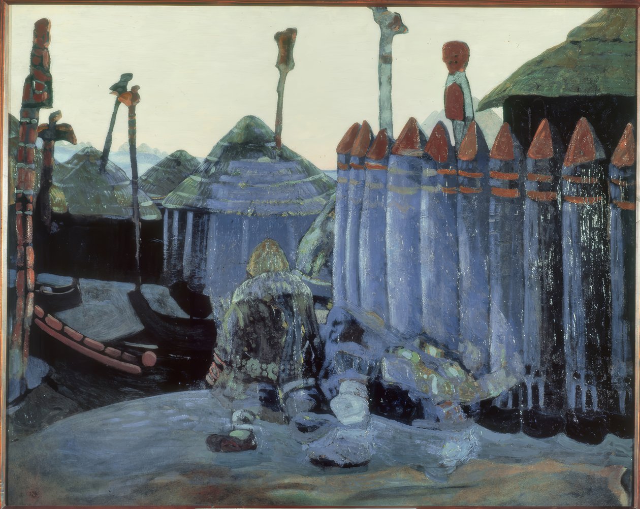 N.K. Roerich, hedensk tempel av Nikolai Konstantinowitsch Roerich
