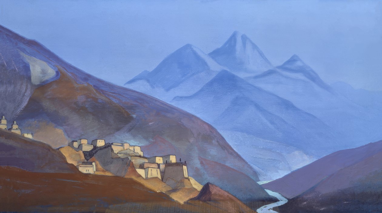 No.K.Roerich, Lahaul, Sen Himalaya av Nikolai Konstantinowitsch Roerich