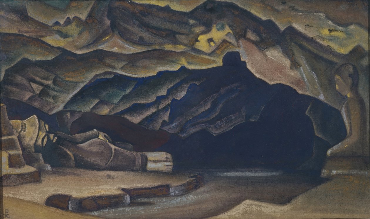 Parinirvana, 1935-1936 av Nikolai Konstantinowitsch Roerich