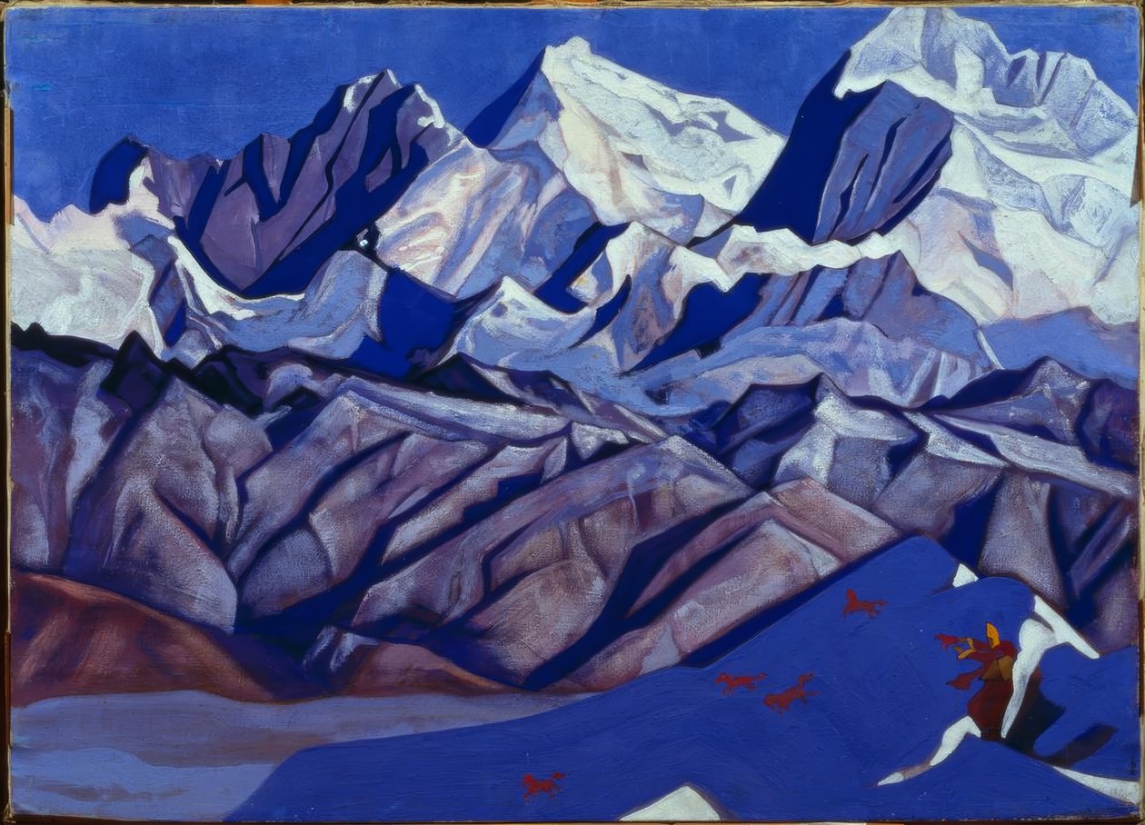 Røde hester av Nikolai Konstantinowitsch Roerich