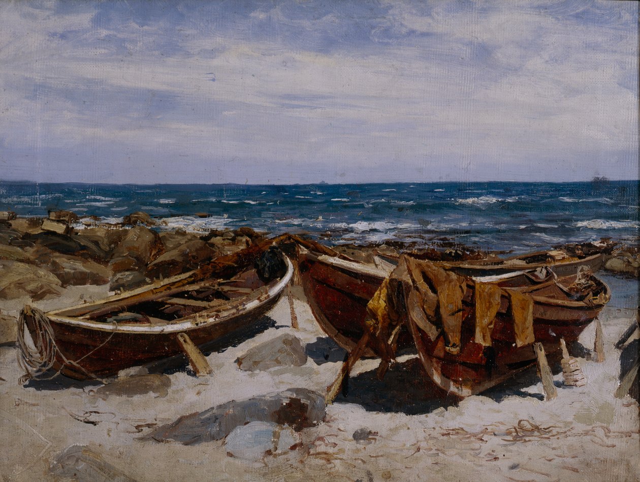 Studie fra Jaeren (olje på lerret) av Nikolai Martin Ulfsten