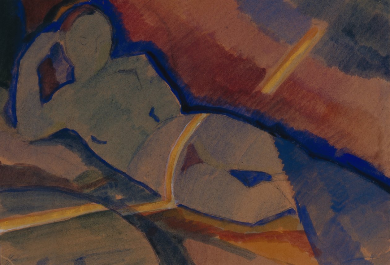 Naken, 1920 av Nikolai Pavlovich Ulyanov