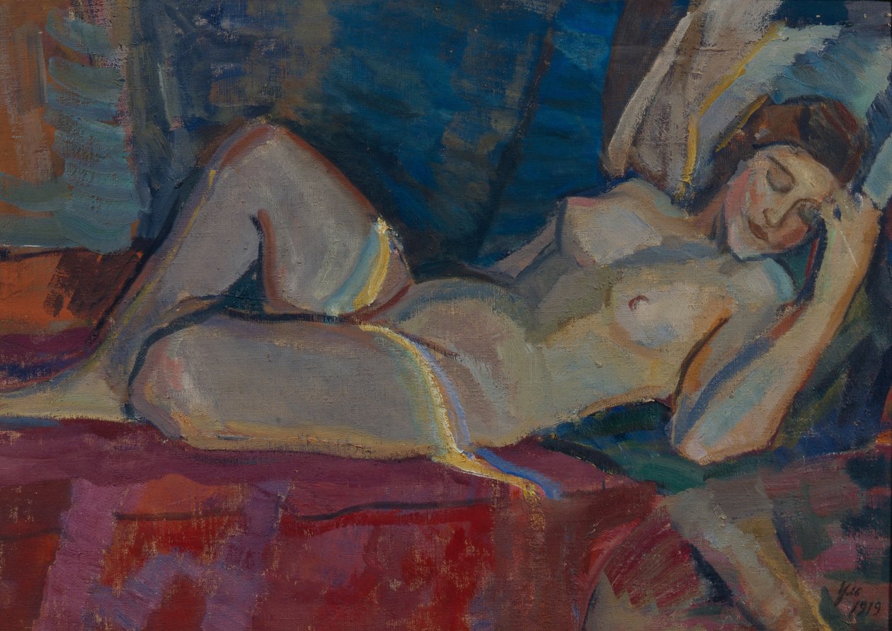 Naken. The Zone of Venus, 1919 av Nikolai Pavlovich Ulyanov