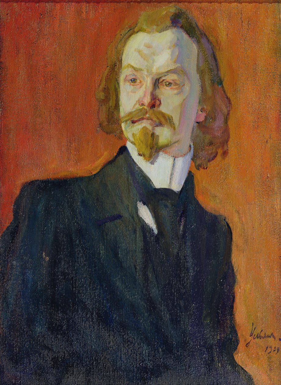 Portrett av Konstantin Balmont av Nikolai Pavlovich Ulyanov