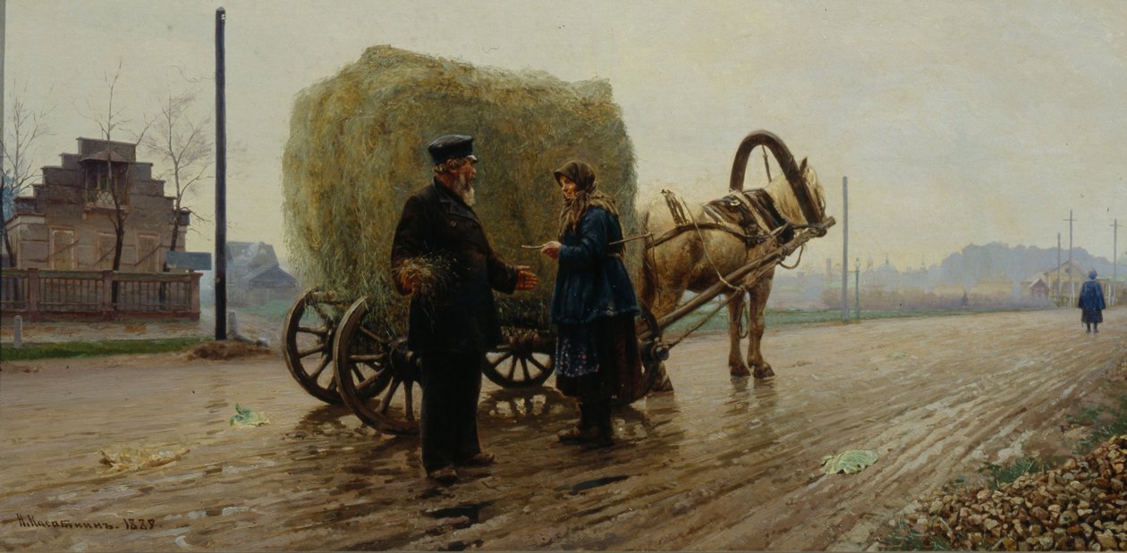 Avtale, 1889 av Nikolaj Alekseevich Kasatkin