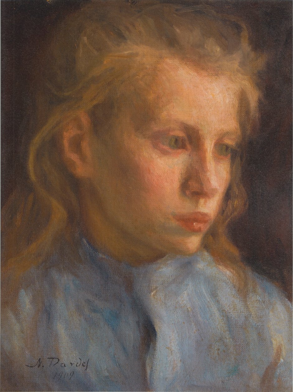 Torparflicka (gårdsjente) av Nils von Dardel