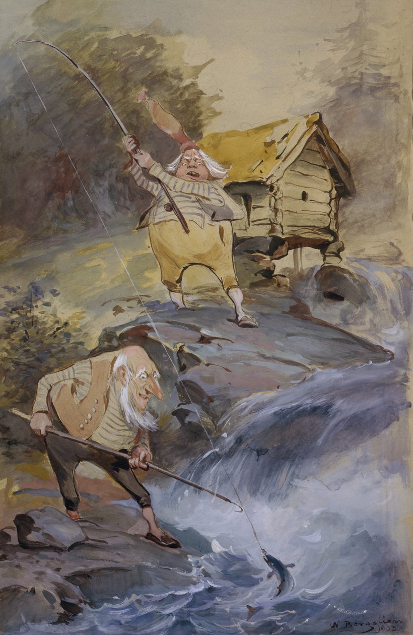Fiskelykke av Nils Bergslien