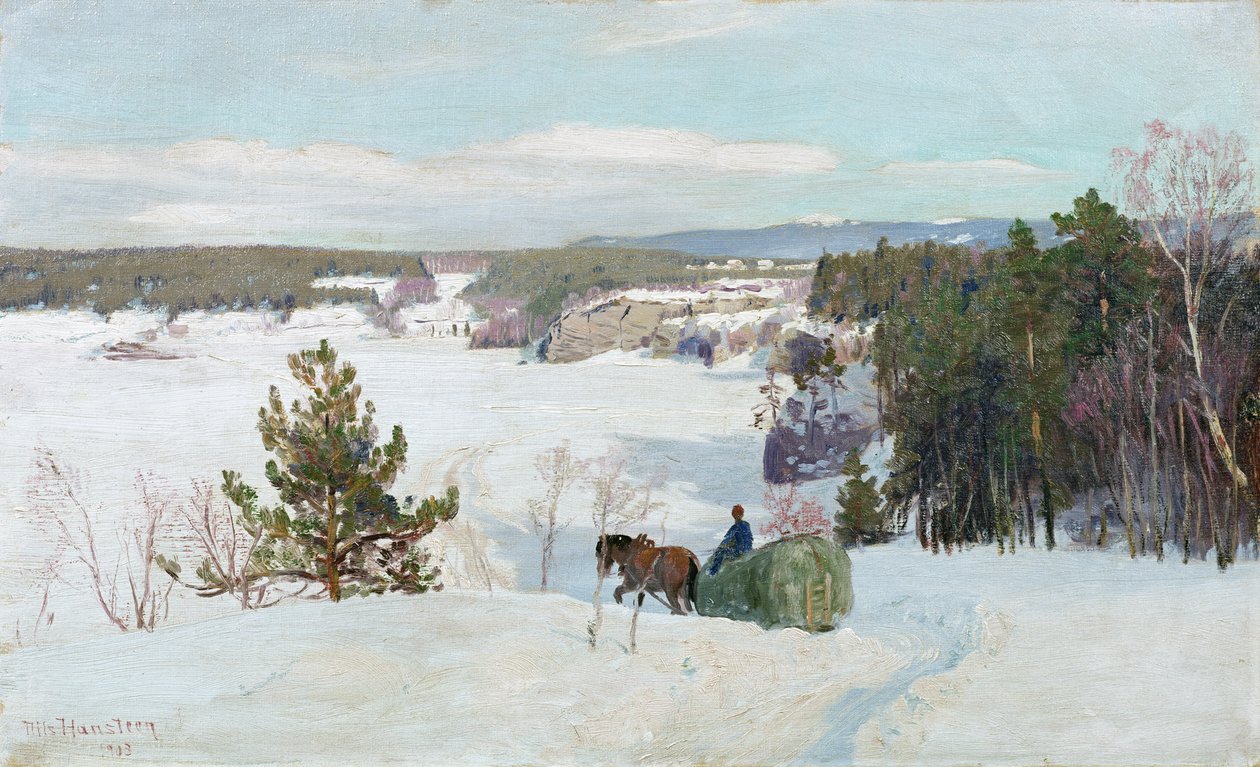 Vinterlandskap av Nils Hansteen