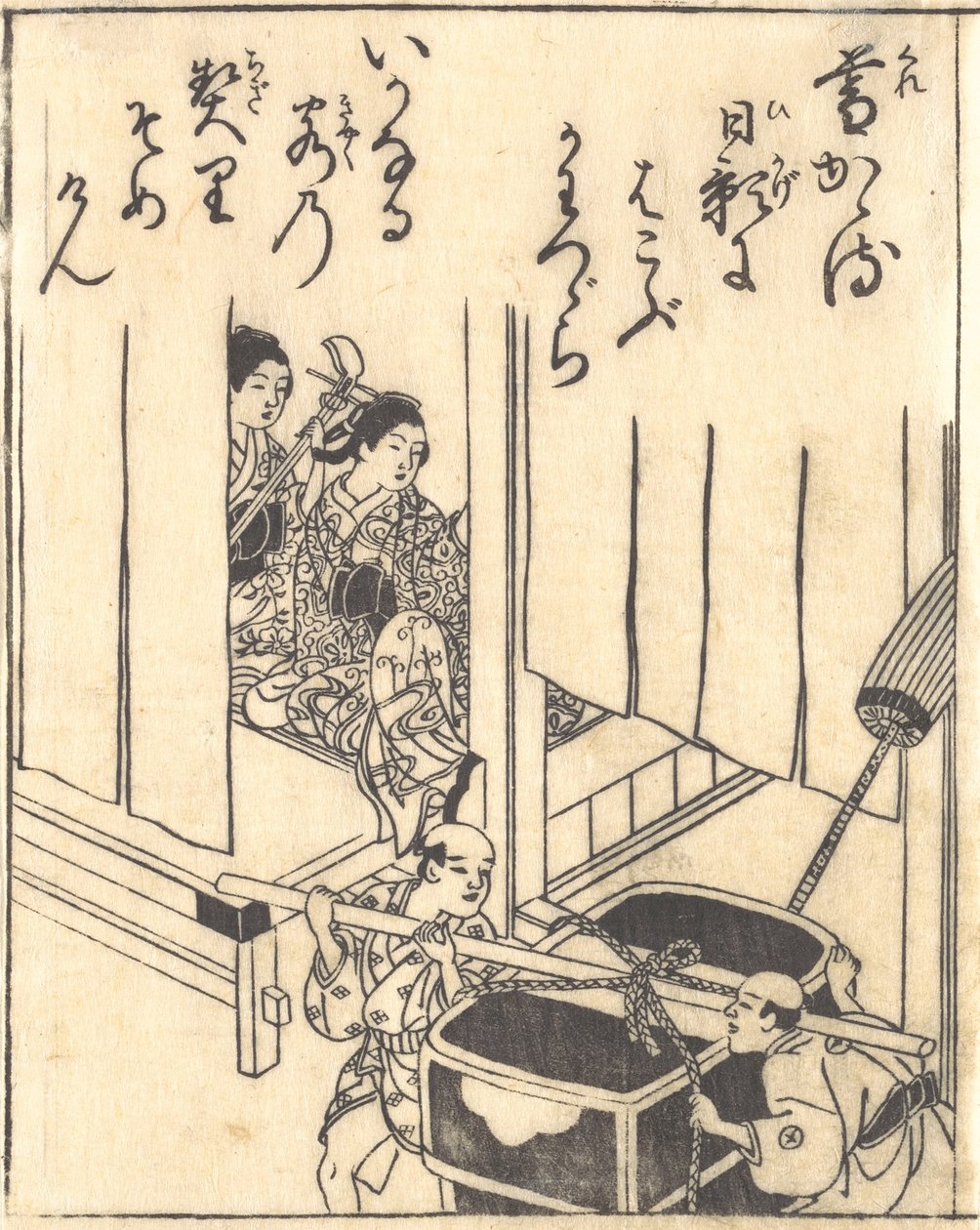 Skrive ut. av Nishikawa Sukenobu