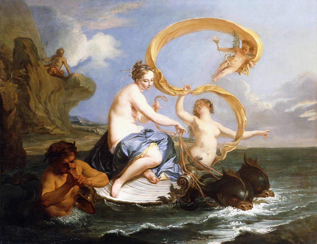 Galateas triumf, ca. 1727 av Noel Nicholas Coypel