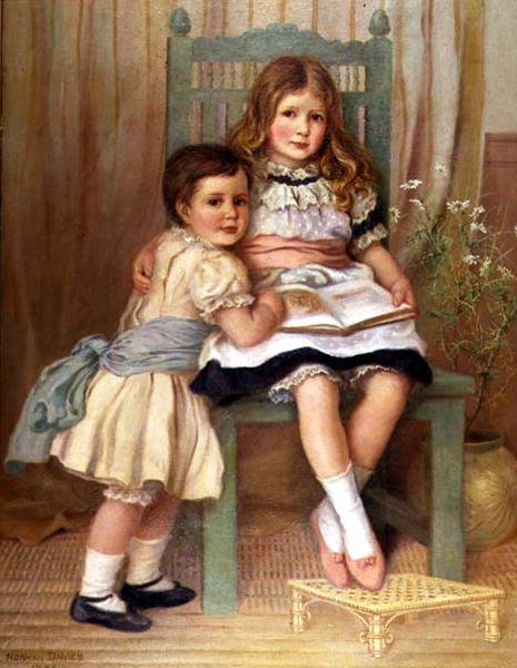 Simon og Dorothea Meburn av Norman Prescott Davies