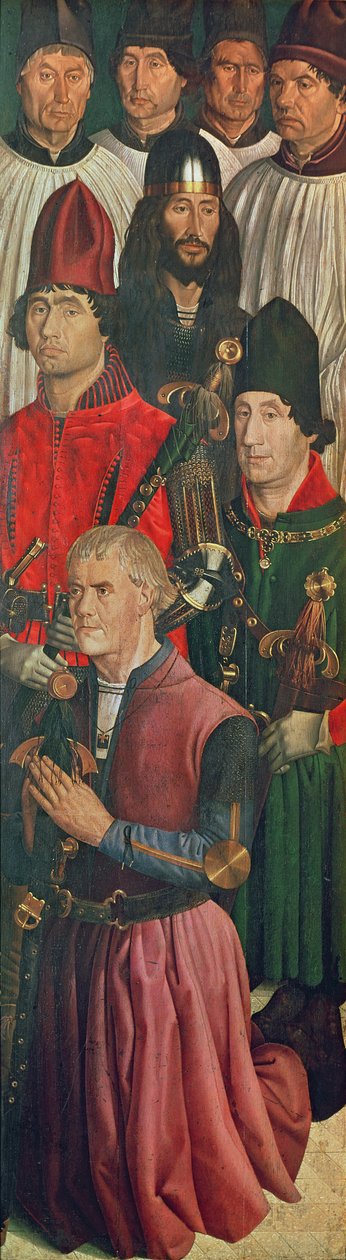 Panel of the Knights, fra Polyptych of St. Vincent, c.1465 av Nuno Goncalves or Gonzalvez
