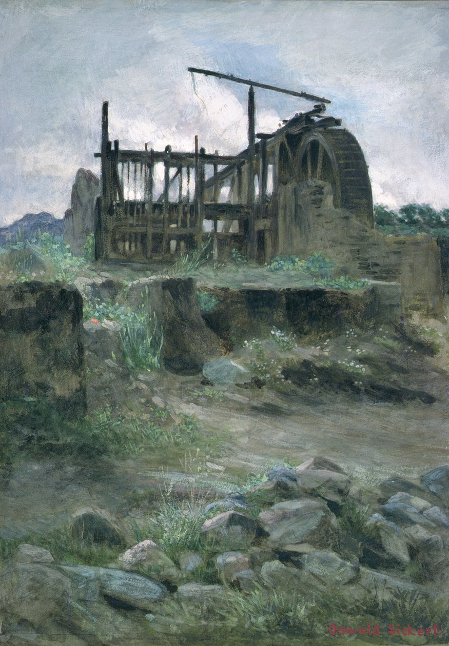A Cornish Tin Mine, 1800-tallet av O.A. Sickert