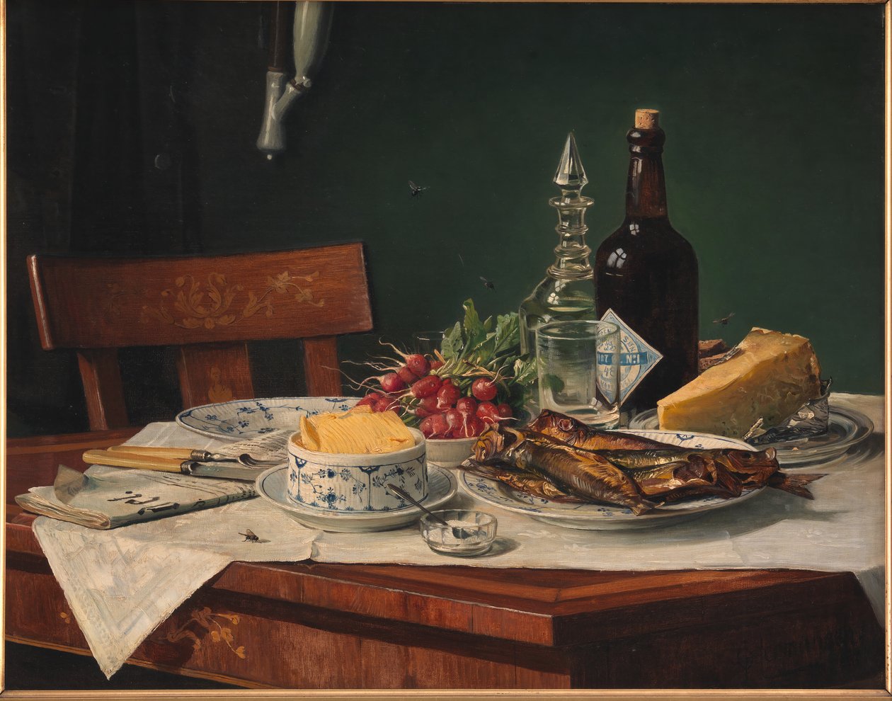 Et lunsjbord av O.A. Hermansen