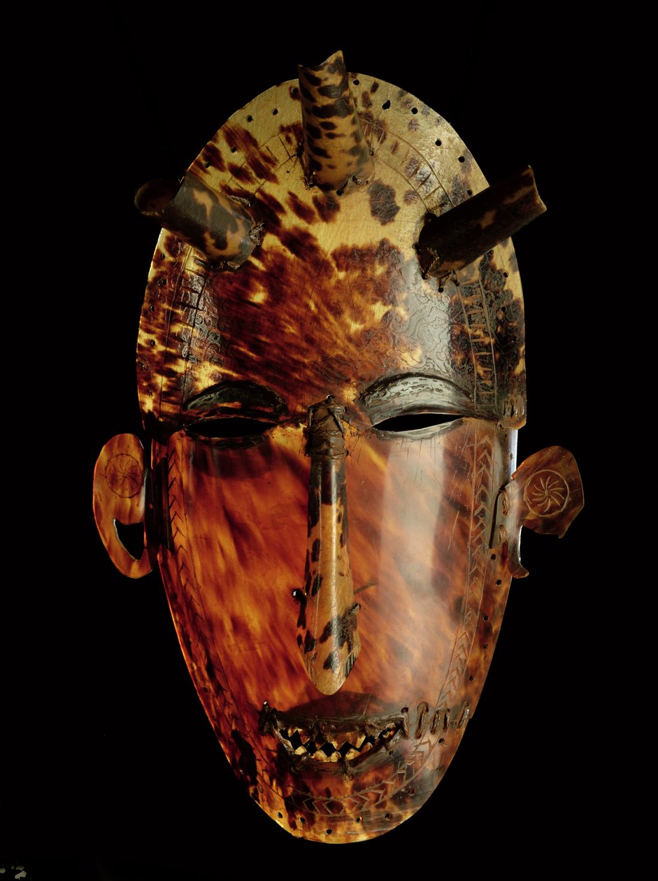 Maske fra Torresstredet (skilpaddeskall) av Oceanic