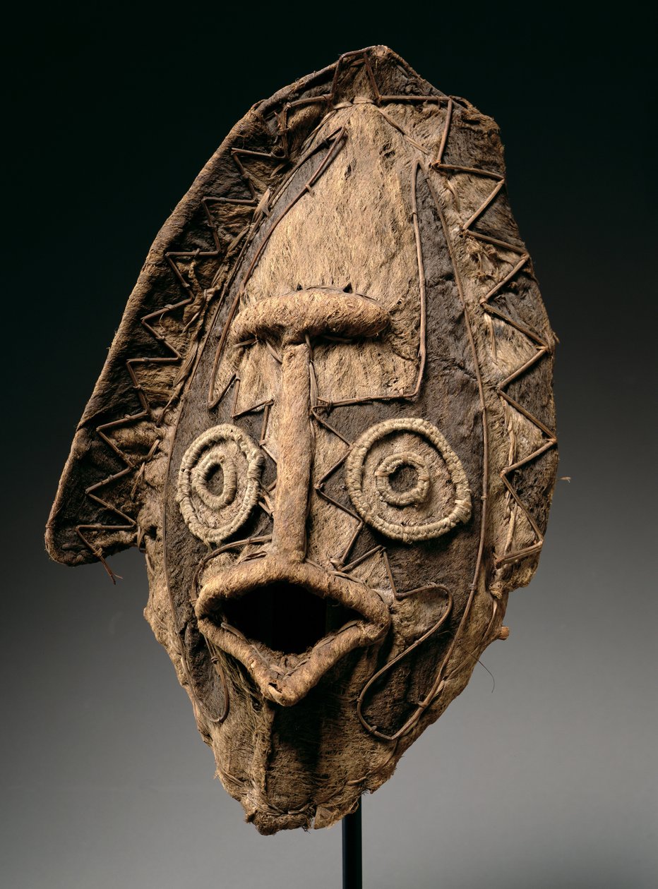 Tapan Mask, fra Elema-regionen i Papuan-gulfen, Papua Ny-Guinea, Oseania, (blandet media) av Oceanic