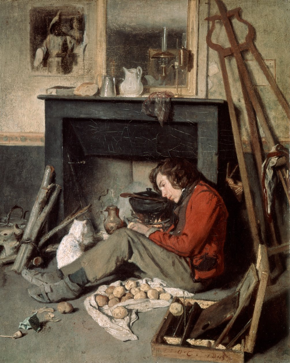 Studiointeriør, 1845. av Octave Tassaert