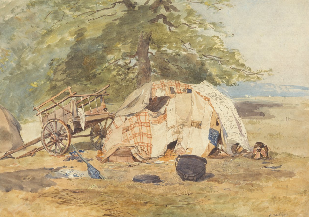 Et sigøynerleir av Octavius Oakley
