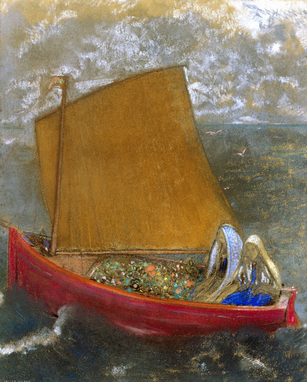 Det gule seilet av Odilon Redon