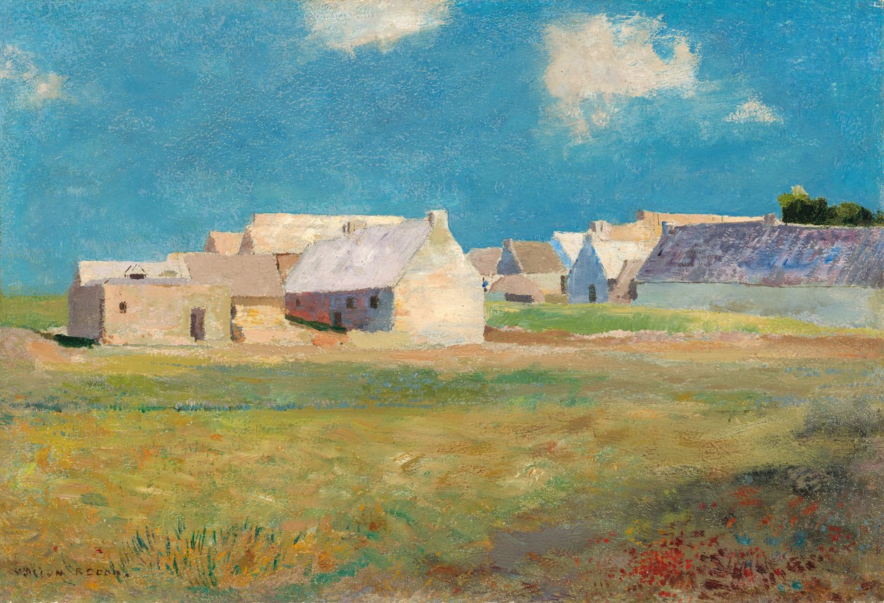 Breton Village av Odilon Redon
