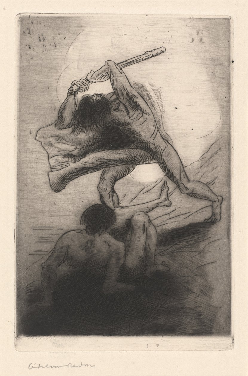 Kain og Abel av Odilon Redon