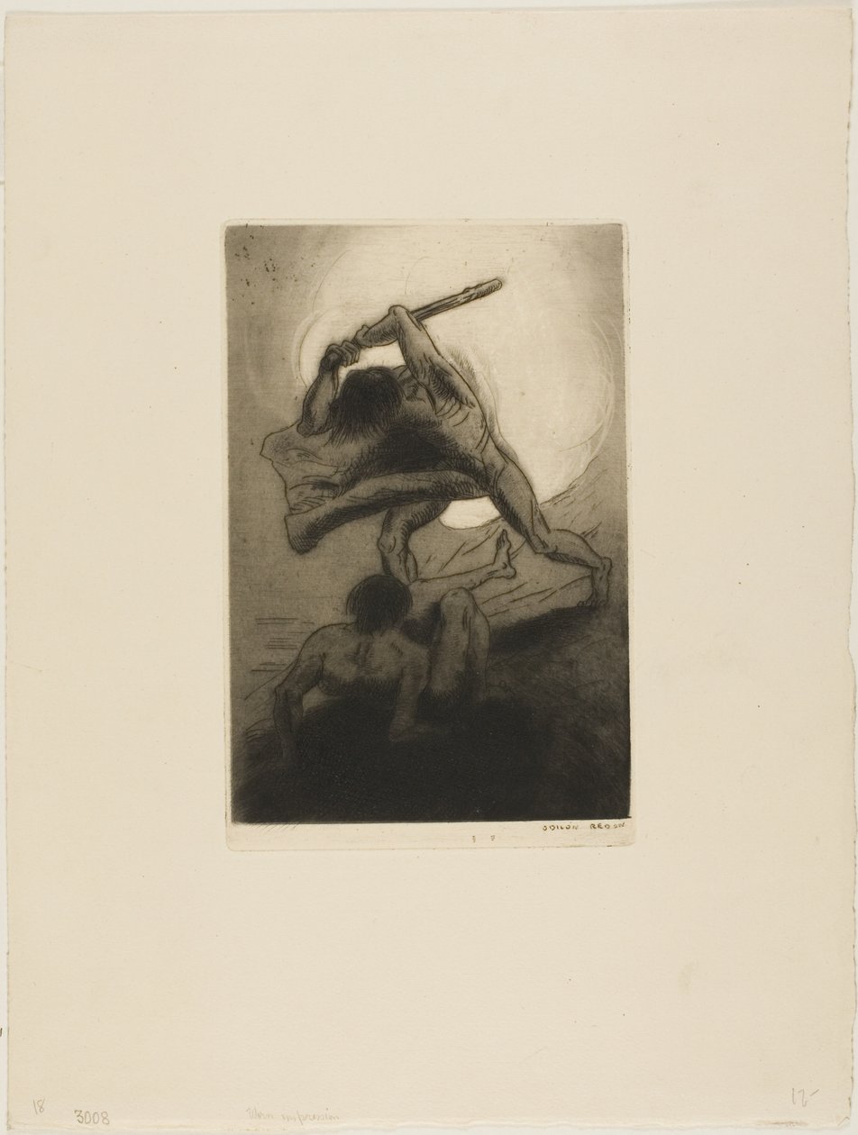 Kain og Abel av Odilon Redon