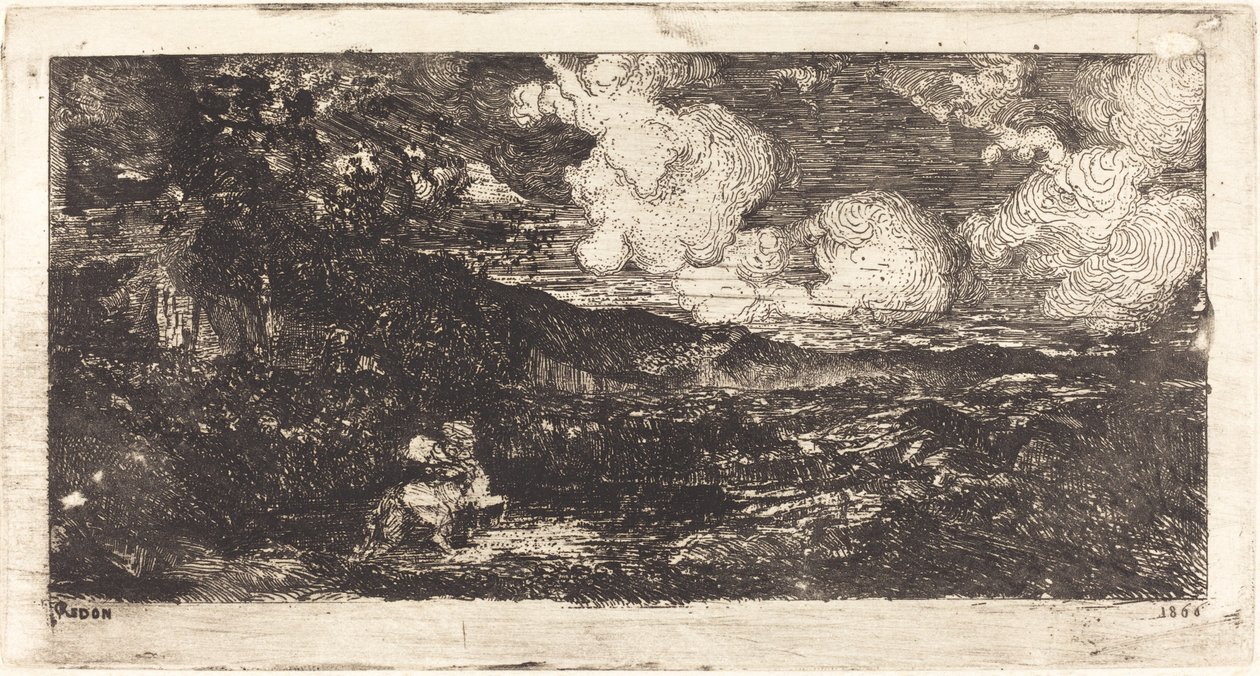 Cavalier Galopant (galopperende rytter) av Odilon Redon