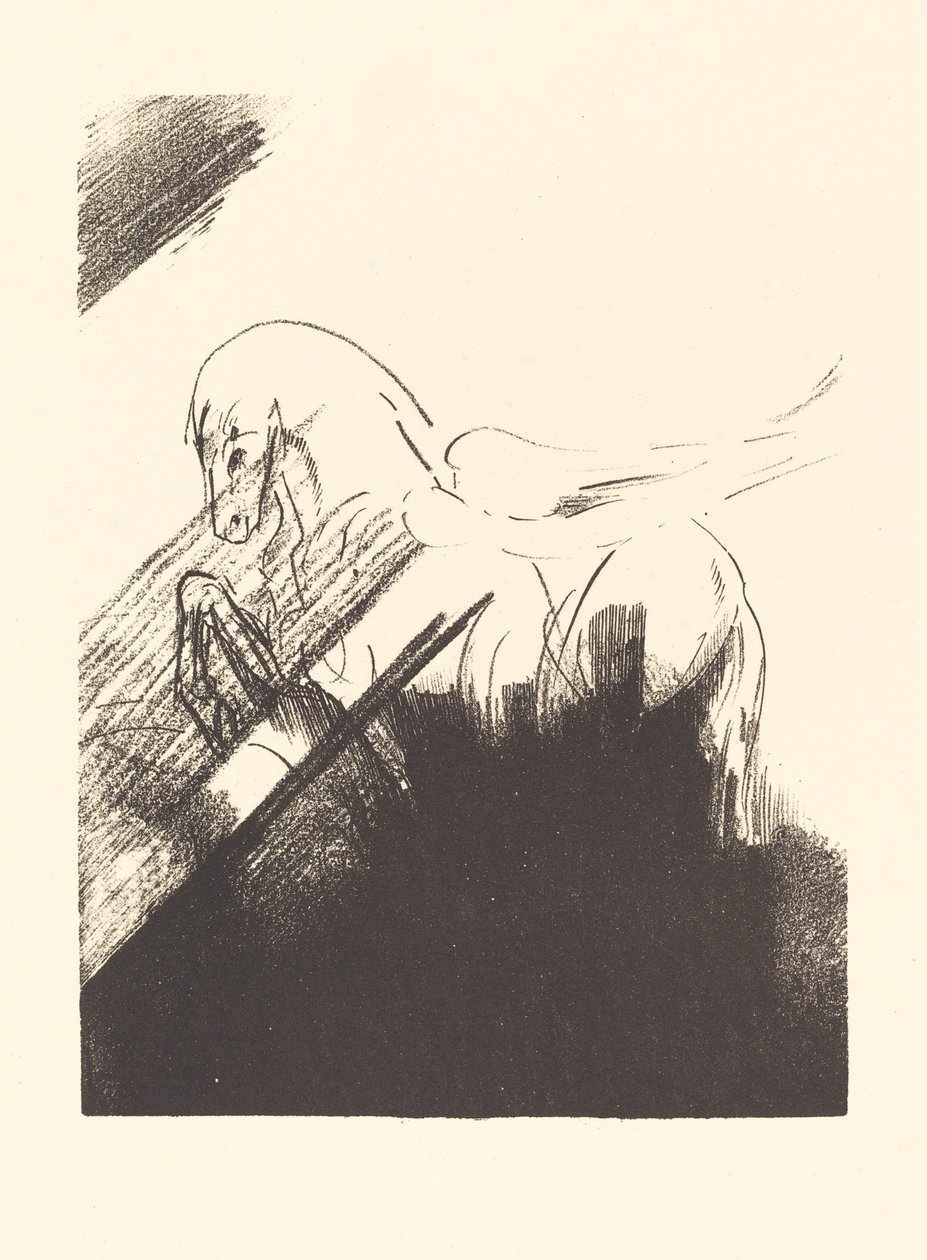Cheval aile (Winged Horse) av Odilon Redon