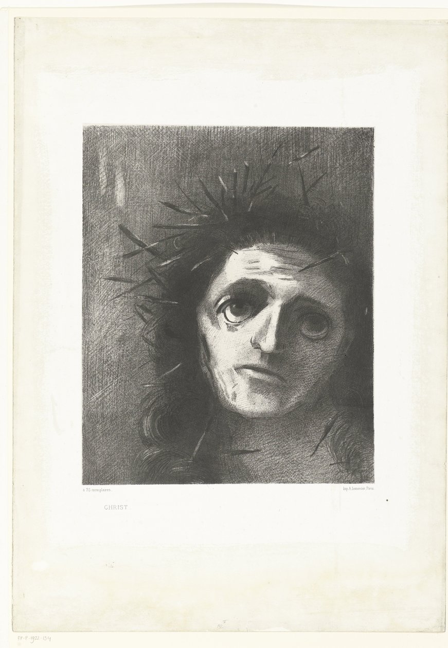 Christus Kristus (tittel på objekt) av Odilon Redon