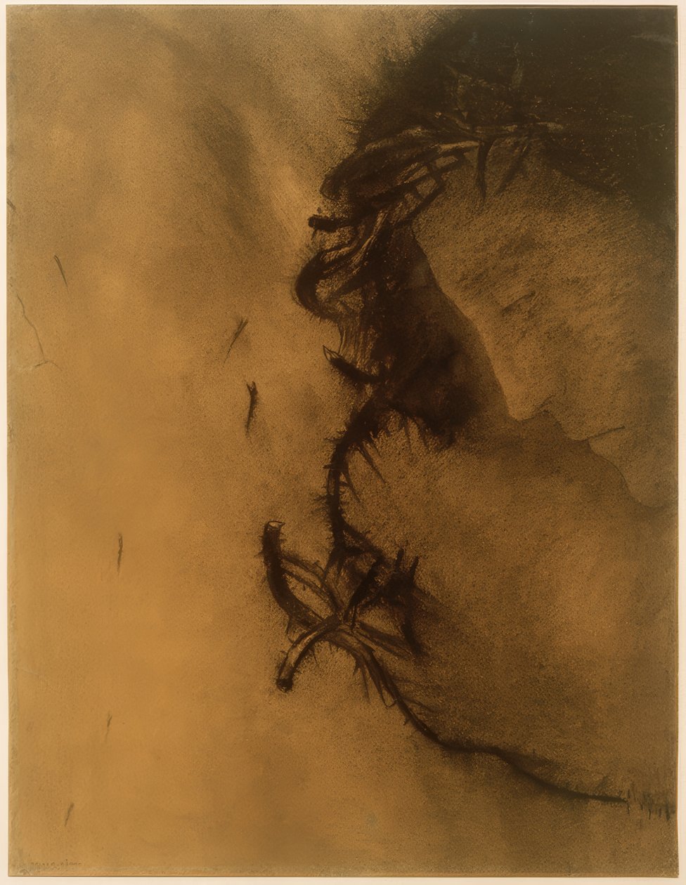 Kristus (Tornekronen) av Odilon Redon