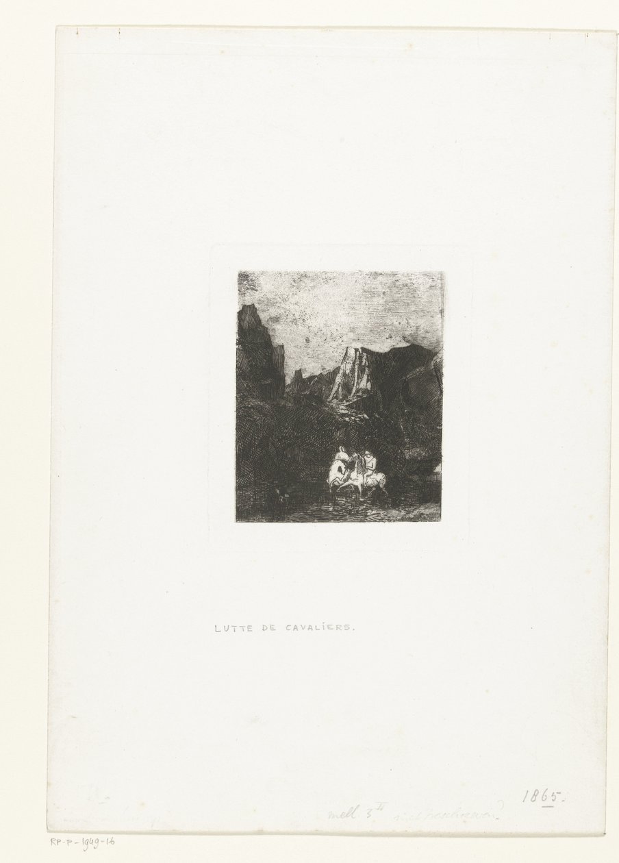 Fra twee kleine ruiter De to små ryttere av Odilon Redon