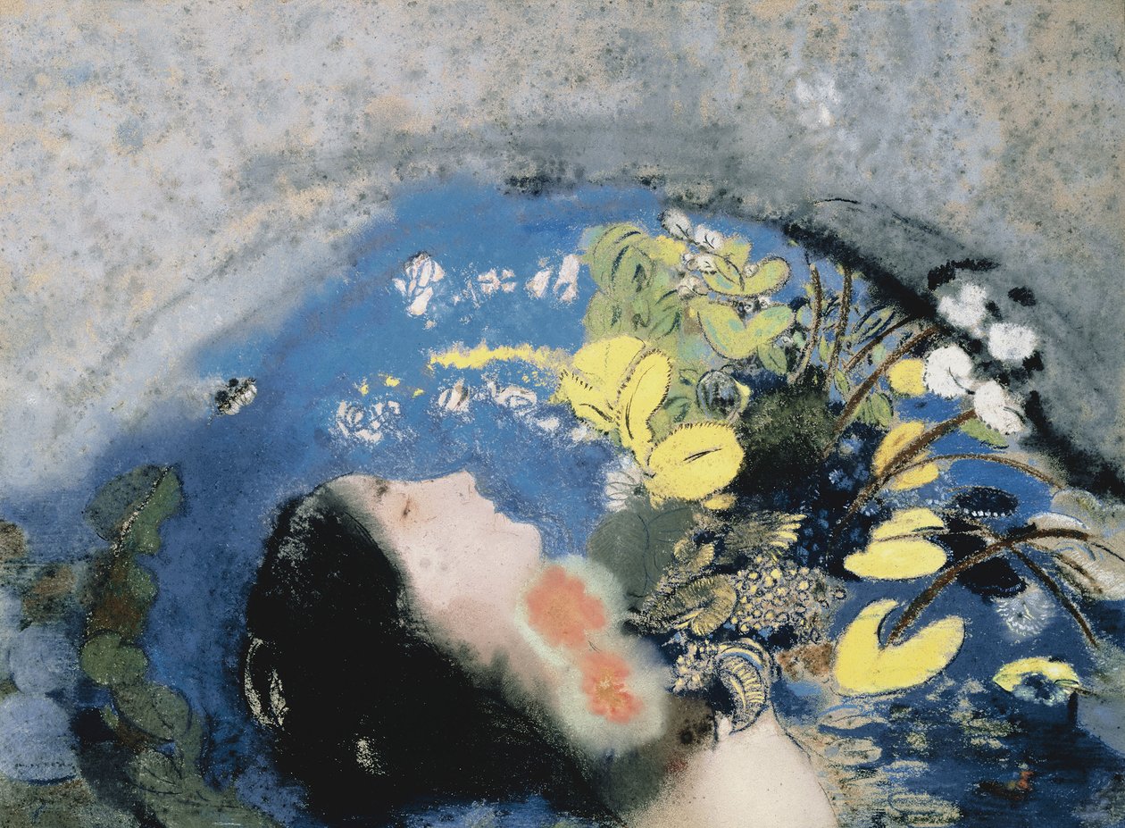 Drukning av Ophelia av Odilon Redon