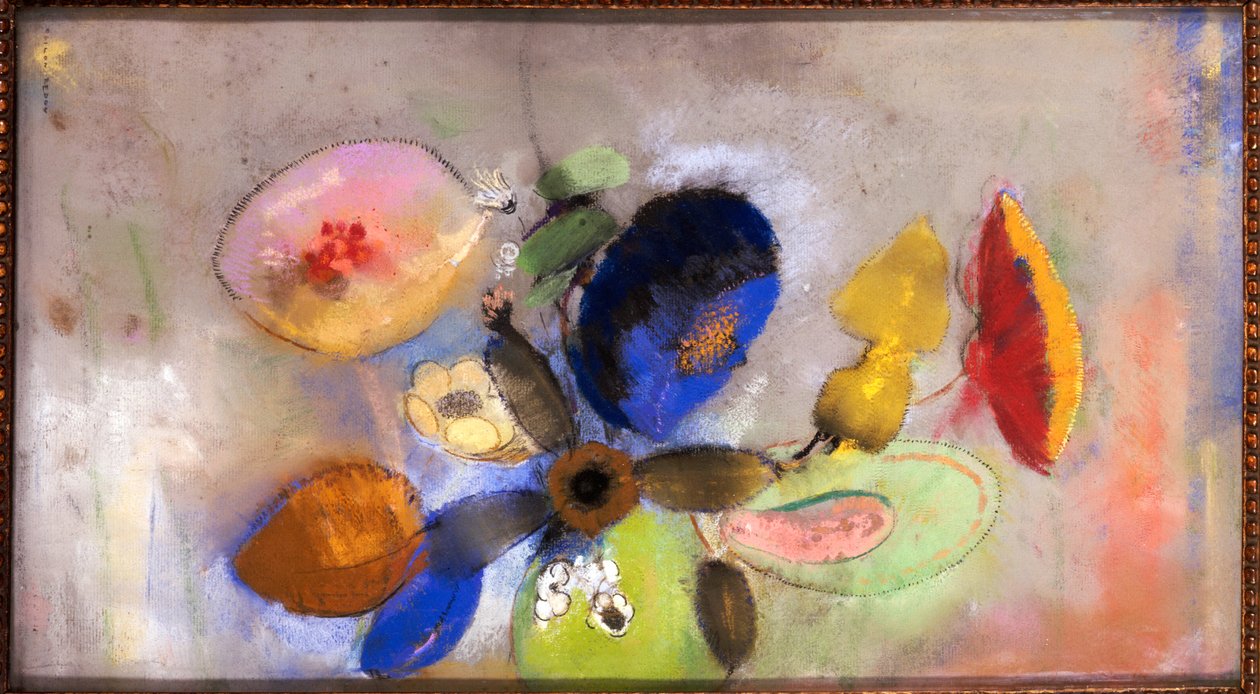 Blomster, 1907-10 av Odilon Redon