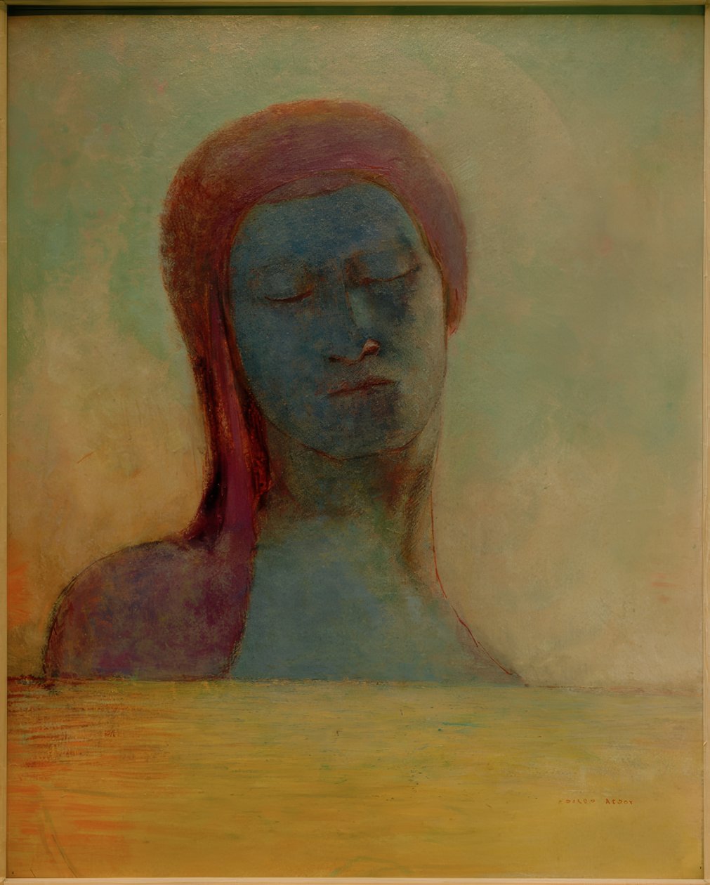 Lukkede øyne av Odilon Redon